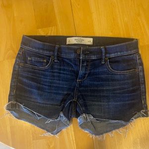 Abercrombie and Fitch denim cut off shorts, Size 0 /W 25